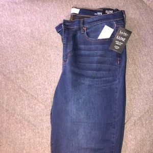 High rise skinny jeans